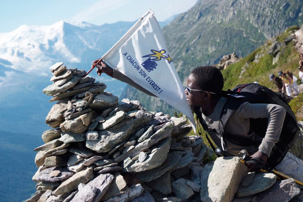 C’est à Hamidou de planter le fanion au sommet, mission accomplie !