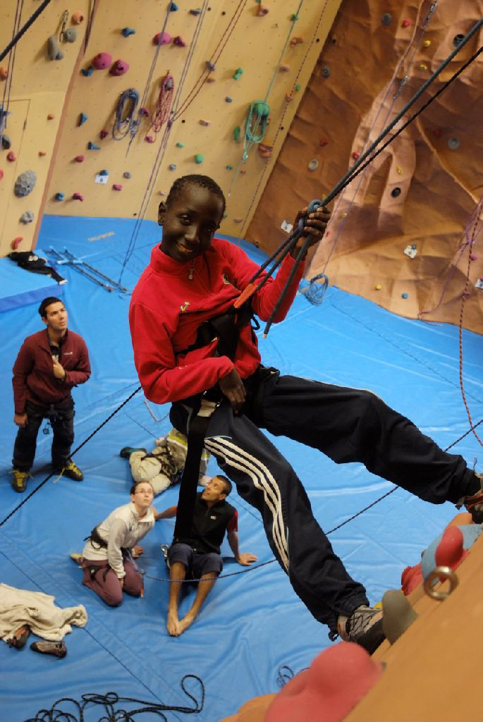Décontraction totale pour Ibrahima, super à l’aise en hauteur !