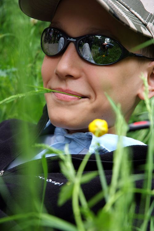 Petite pause dans les herbes pour El-Houssaini, on ne peut rêver mieux !