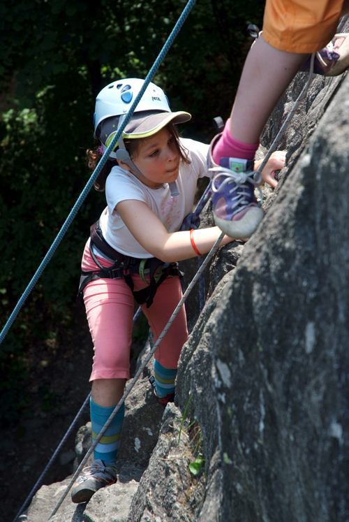 Pour Alice, l’escalade c’est le pied !