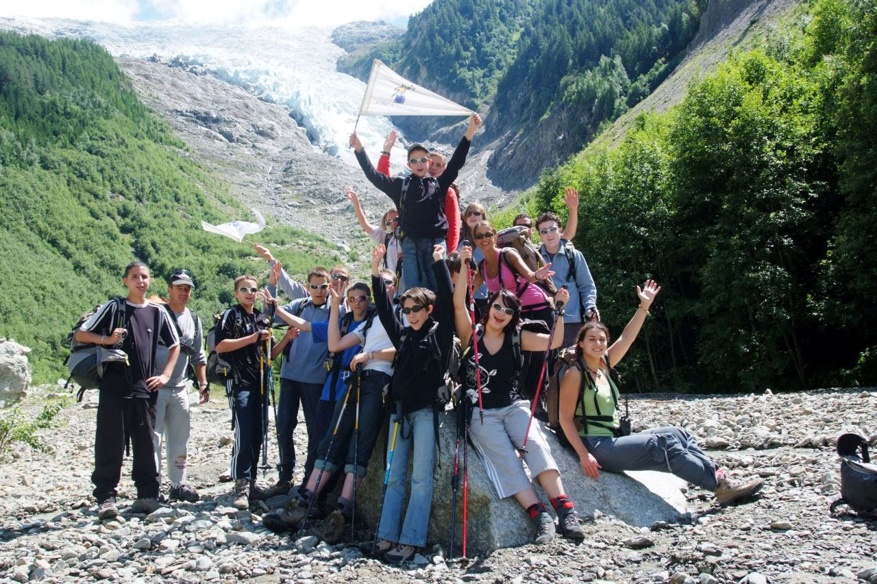 Séquence émotion ! Nous sommes au pied du glacier et c’est magnifique !