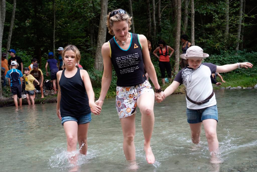 Les filles aussi sont courageuses, mais on s’arrêtera aux genoux ! (Laurena, Laurène et Manon)