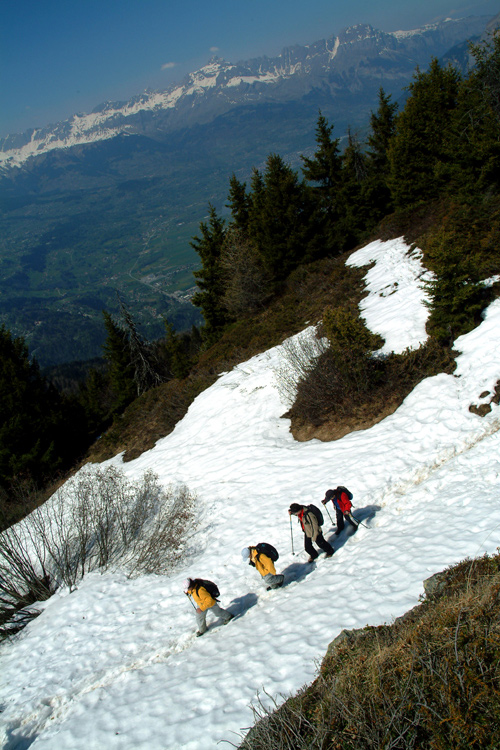 Bon, et bien après être monté en haut, il faut redescendre !