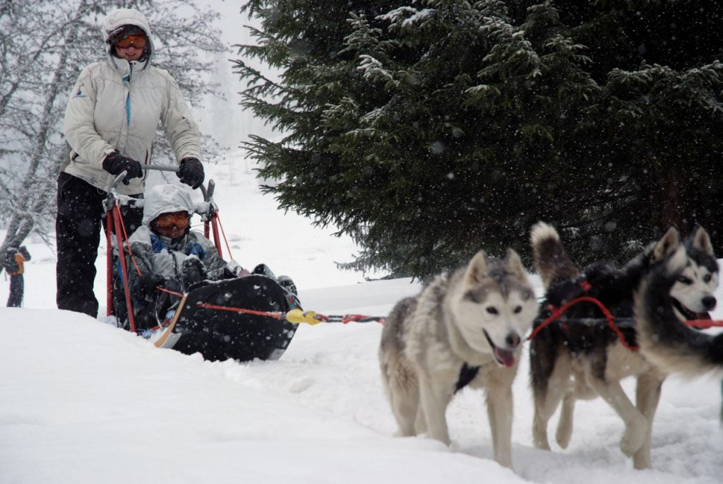 Sacrées belles lunettes les filles, ça vous rend la neige orange ? (Alicia et Safiya)