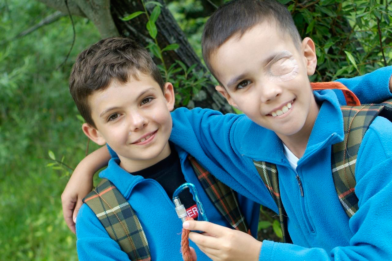 Fidèles compagnons ! Lucas et Thomas.