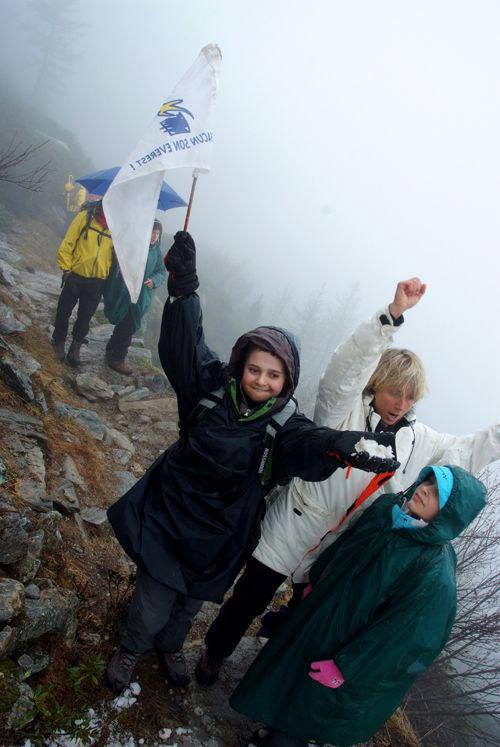 Et nous y voilà ! Loïc peut crier victoire, on arrive au sommet ! (Océane).