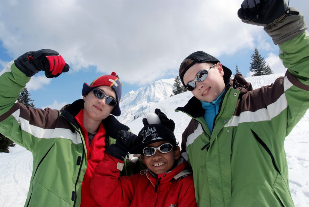 Les trois costauds sont déjà prêts à remettre ça ! (Jefferson, Cédric et Antonin)