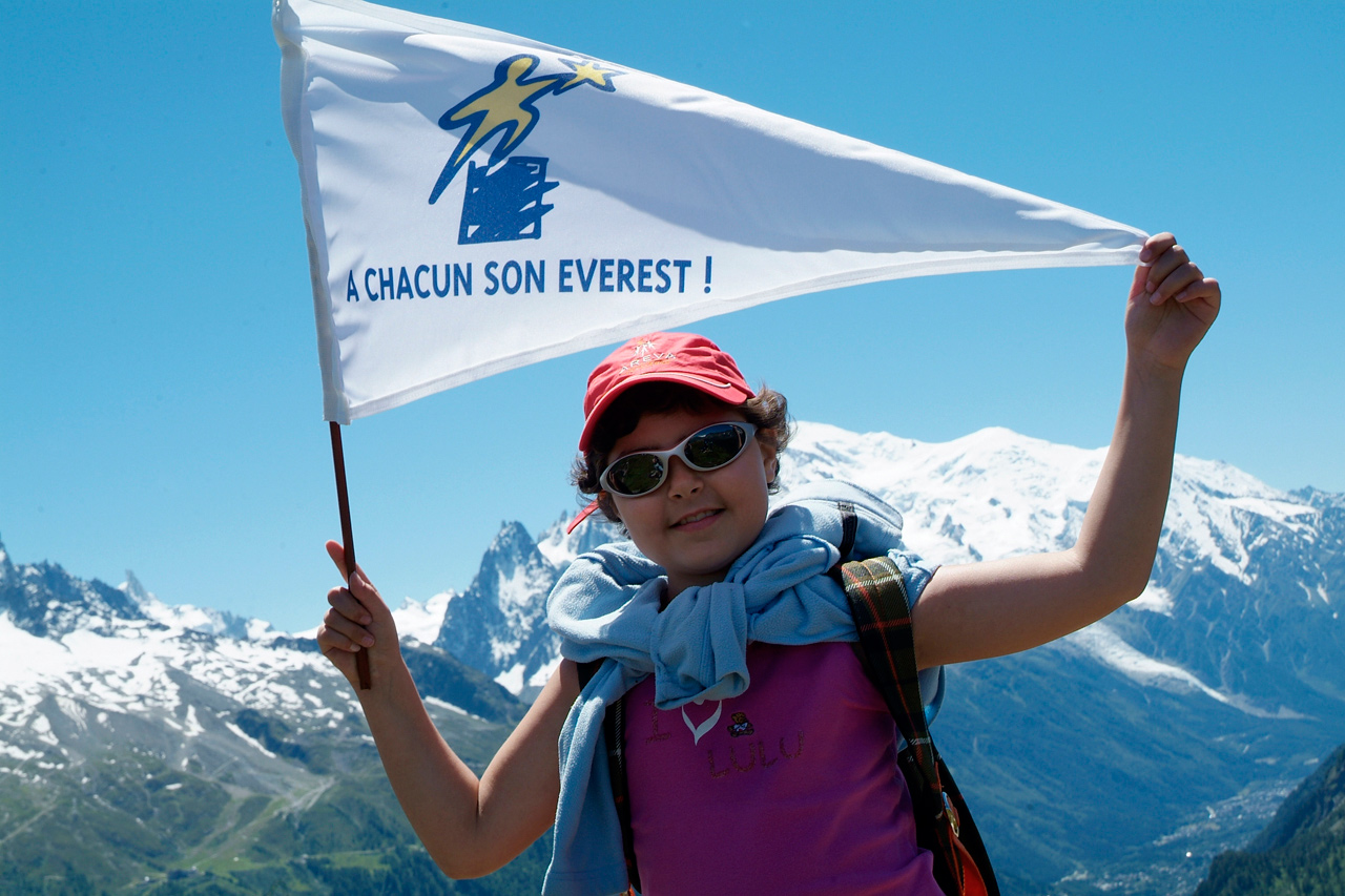 Le sourire de Laura. Elle a vaincu la montagne !
