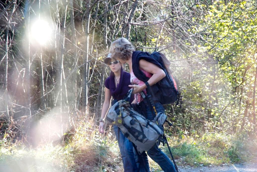 En grande discussion un peu à l’arrière, deux championnes du coin : Patricia et Laura !