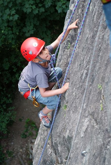 Super concentré Ilias, avec le sommet en ligne de mire !