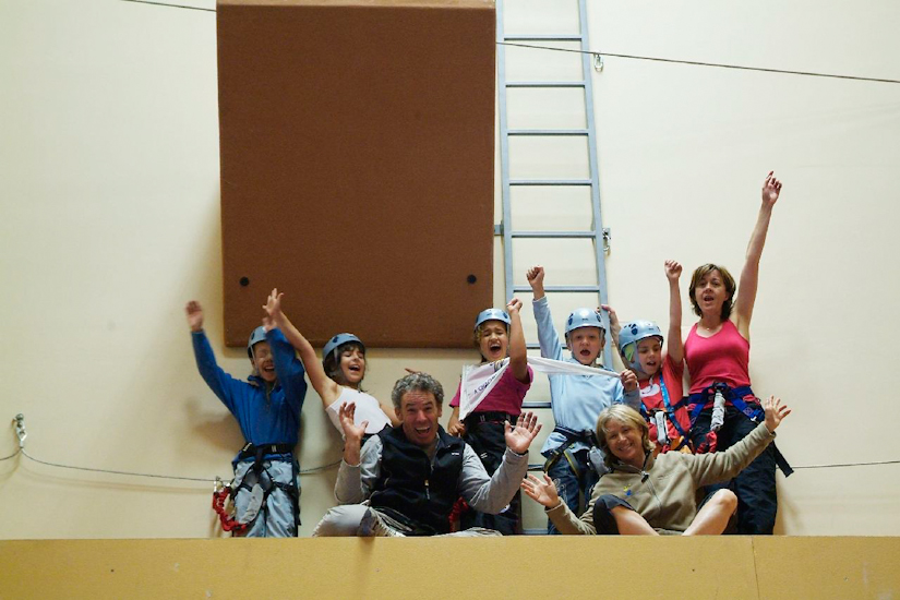 Les hauts de hurlements ! Thomas,Emmy, Jade, Justin et Lise accompagnés de Christine, Marie-Do et Yoyo.
