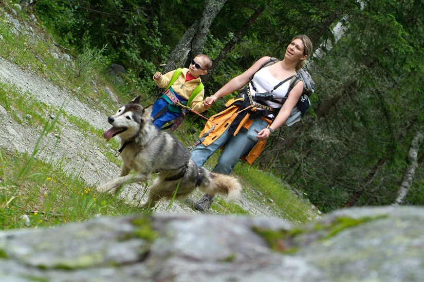 Musheur qui a du chien ! Raphaël accompagné de Sandrine.