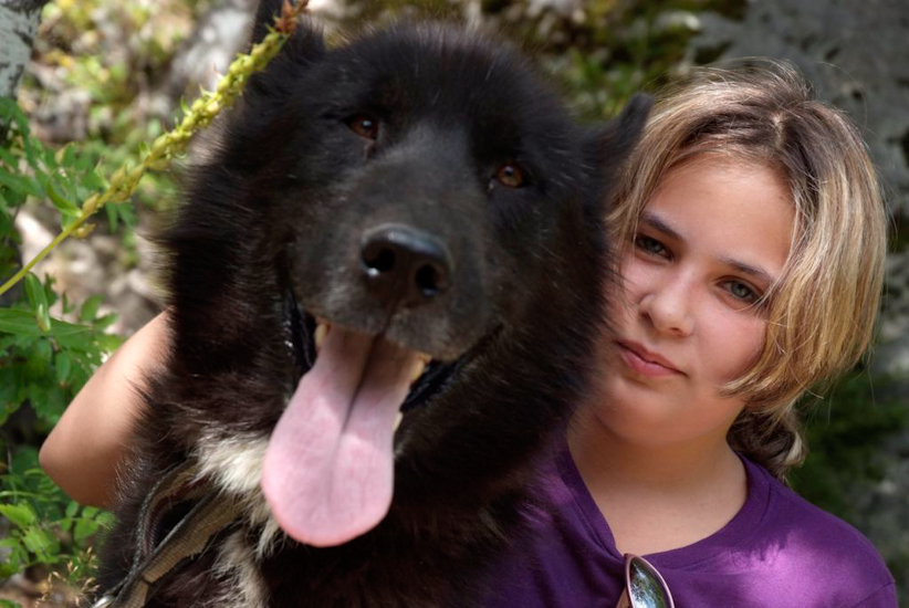 Laurena, elle a un gros doudou pour elle toute seule !