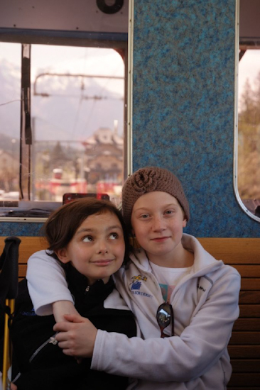 Encore une journée merveilleuse à rêver de sommets et de neiges éternelles… Léa et Laurine.
