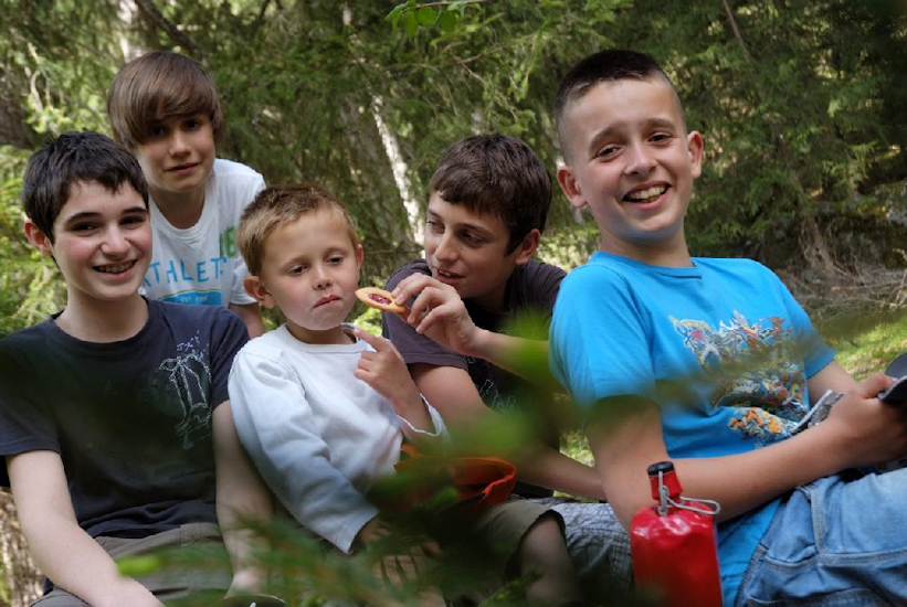 Pause goûter pour les garçons !