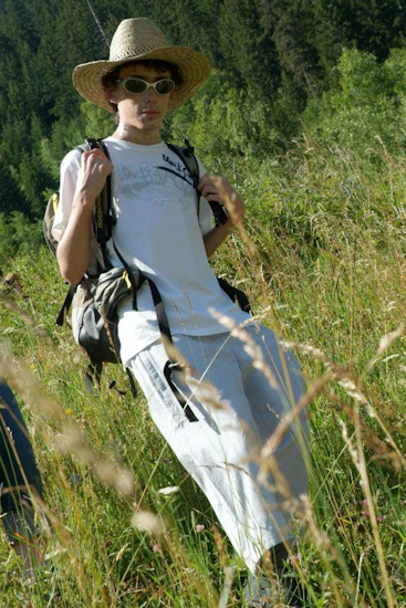 Après une bonne journée de marche « Théophile » au chalet pour se reposer et penser déjà à demain !