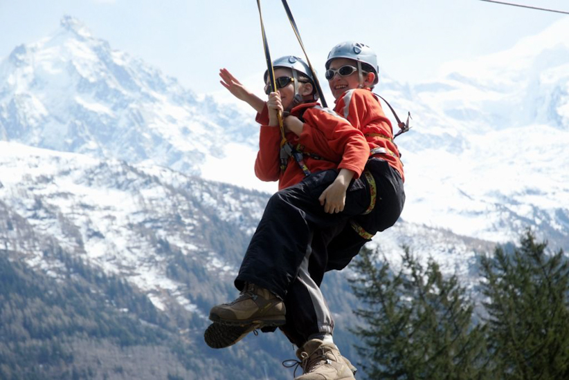 Je vous présente les oranges volantes de passage à Chamonix ! (Damien et Kévin)