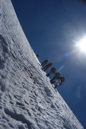 La dernière équipe à quitter  le terrain de nos exploits glaciers !