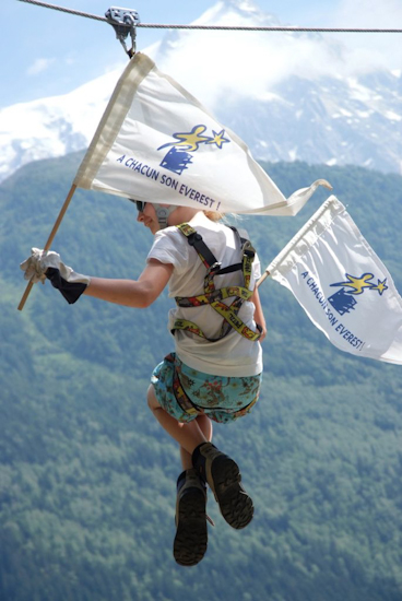 Lysiane a toujours rêvé de faire un défilé de majorette dans les airs, c’est chose faite !