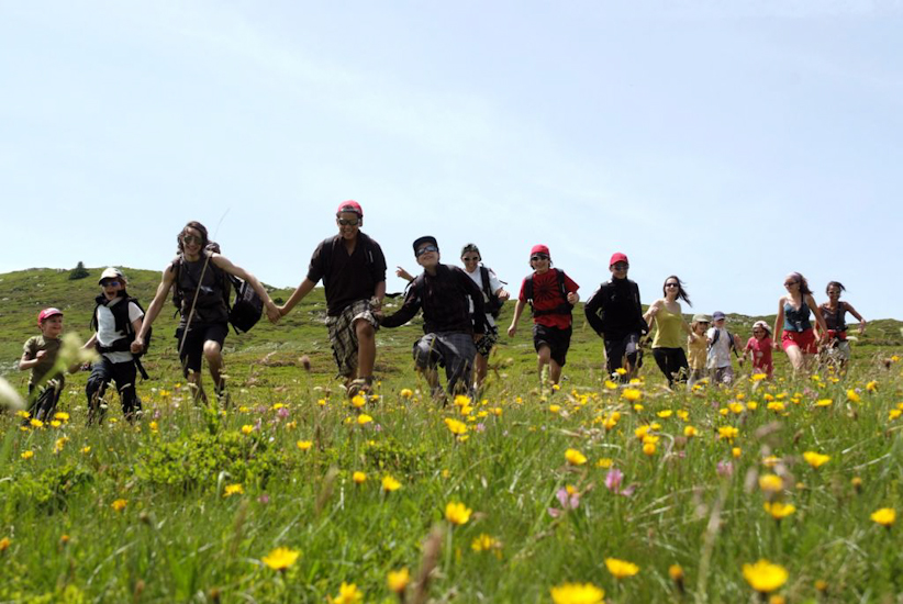 Et ils trouvent encore l’énergie de courir pour redescendre !