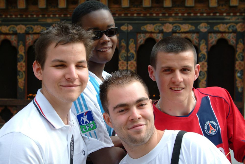 Bhoutan-trins en pleine pause ! / Happy travellers in full pose