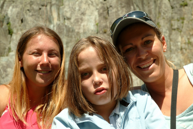 Allez, une petite pause sur la terre ferme pour Manon.