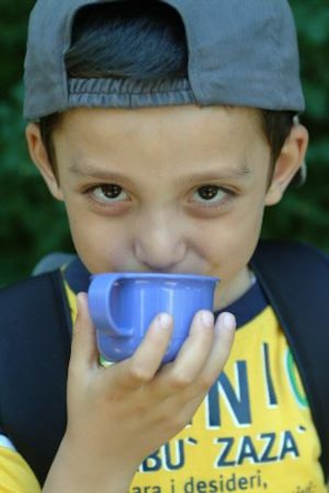 Casquette en arrière et le regard loin devant Luca est déjà au sommet !