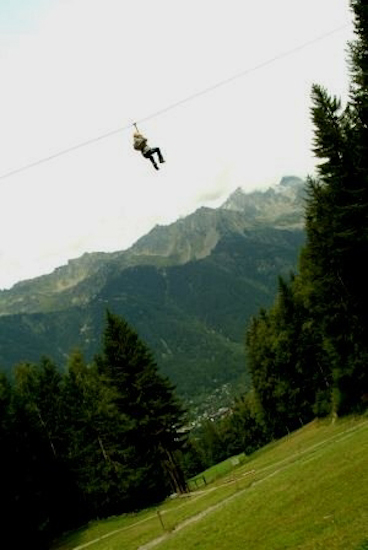« Sympa la vue de Chamonix, Mélanie ?