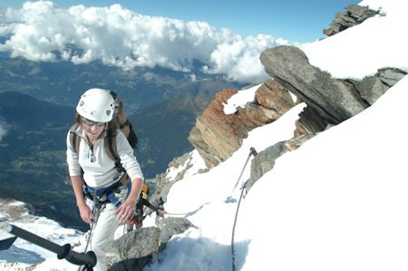 Rozenn toujours aussi motivée, n’a qu’une idée en tête, son sommet !