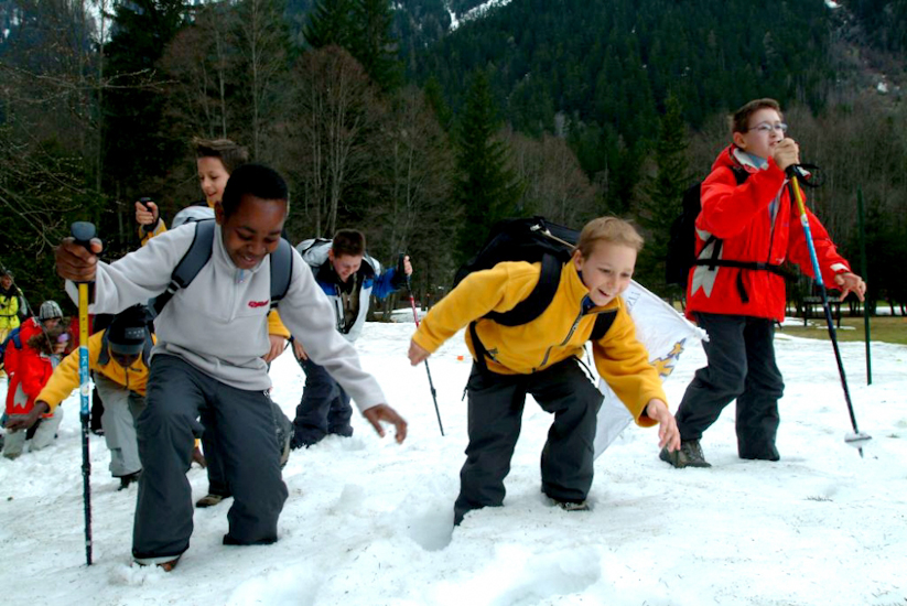 Il n’est pas rare de trouver des neiges mouvantes aux alentours de Chamonix ! (William & Sylvestre)