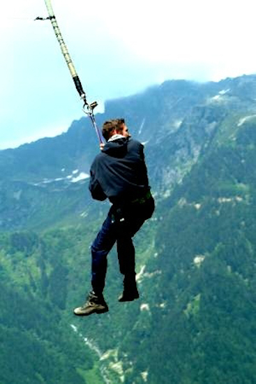 Je passe au dessus du Mont blanc, je prends à droite et je serai en Italie !