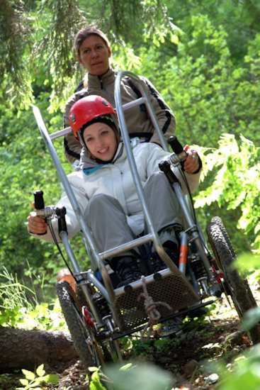 Tout sourire, Marie-Charlotte maîtrise ses émotions et sa machine !