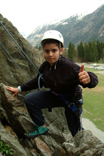 Pas de problème pour Raphaël qui a dompté la montagne !