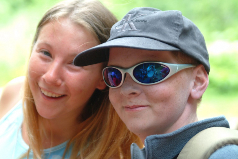 Margot et son complice de course, Christopher.