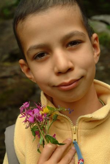 Et en plus, elle a droit au petit bouquet de fleurs !