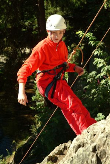 « Ah mais c’était toi, David, le point rouge qu’on apercevait tout en haut ! »