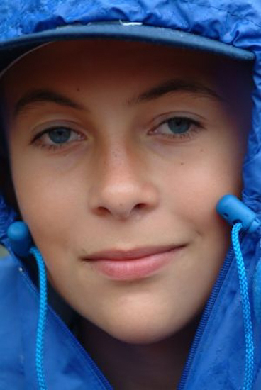Ciel gris mais regard bleu.