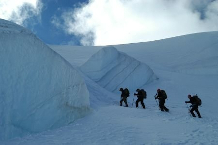 Slalom entre les séracs du Tacul !
