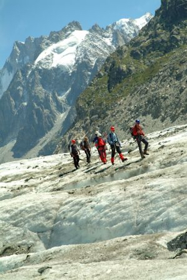 Encore un peu de courage pour les derniers pas dans la glace et on va rentrer la tête pleine de souvenirs...