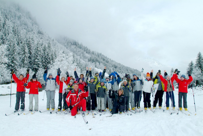Aujourd’hui grande course de ski de fond ! Attention au départ !