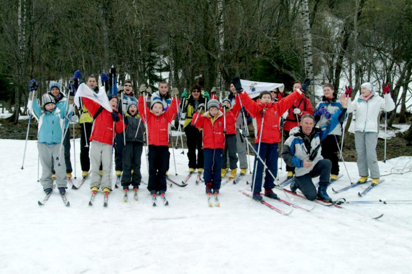 Aujourd’hui c’est ski à fond ! Euh, de fond pardon !