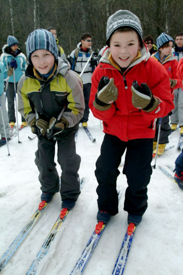 Nous le ski, c’est à fond toujours à fond !