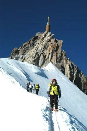 Passage technique de l’arête mythique de l’Aiguille du Midi !