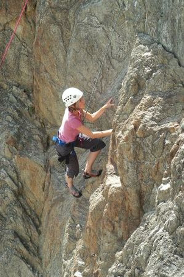 Rozenn nous donne une vraie leçon d’escalade !