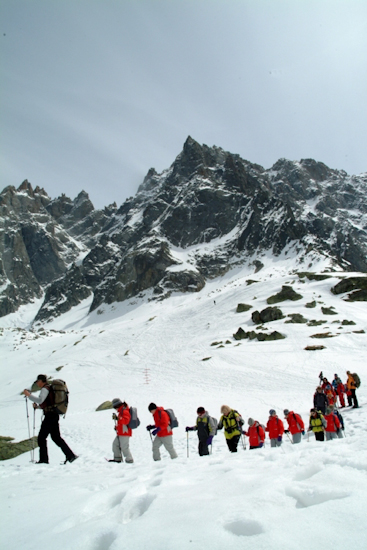 Et puis on a tout le loisir de regarder les montagnes tout en marchant !