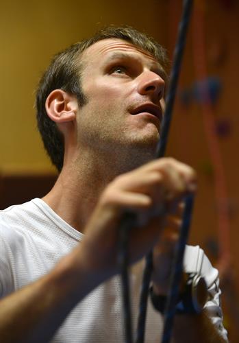 Nicolas est venu nous assurer avant sa prochaine course trail