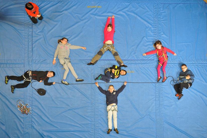 Slack line facon "a chacun son Everest"