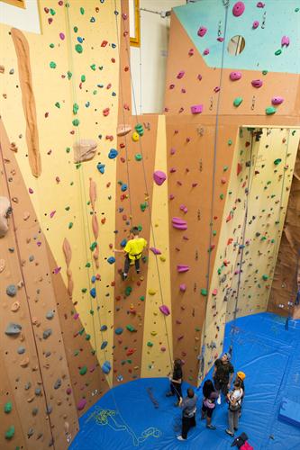 Bastien en rappel