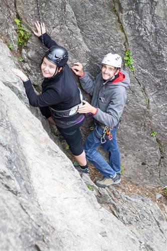 Cassandra et Romain en pleine montée ..
