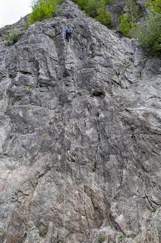 La falaise presque entière, il a fallu beaucoup de courage et de force à tous le monde pour gravir ces sommets !!!
